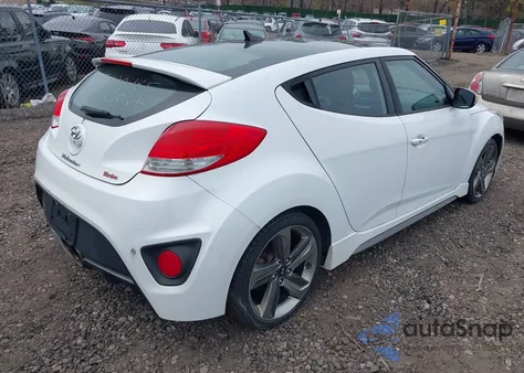 2013 Hyundai Veloster Turbo W/Blue z USA, uszkodzony, nr VIN KMHTC6AE9DU110816